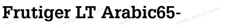 Frutiger LT Arabic65字体转换